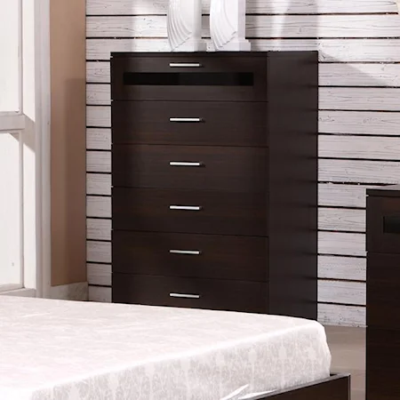 High Chest with Six Drawers